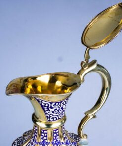 Эксклюзивный серебряный кувшин с эмалью 13 серебряный кувшин с эмалью