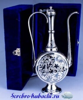серебряный кувшин кубачи