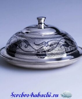серебряная масленка кубачи