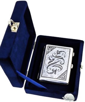 Мужской портсигар из серебра