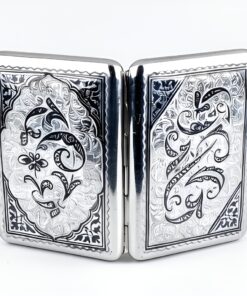 мужской портсигар из серебра