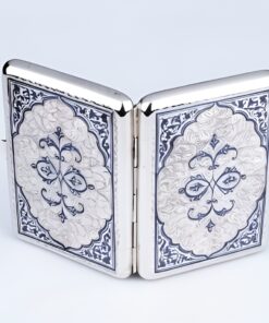 мужской серебряный портсигар