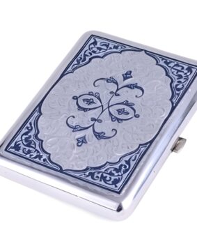 Мужской серебряный портсигар