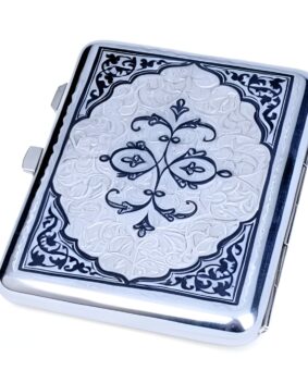 Мужской серебряный портсигар