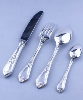 Серебряные столовые приборы 24 предмета 19 набор из серебра эгоист