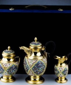 набор кофейный серебряный