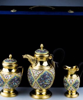 набор кофейный серебряный