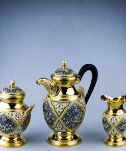 набор кофейный серебряный