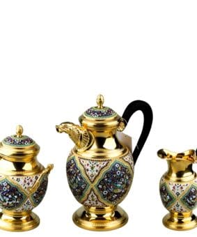 Набор кофейный серебряный