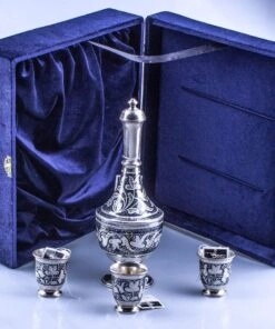 подарочный серебряный набор набор на троих