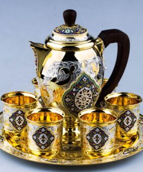 серебряный сервиз для напитков