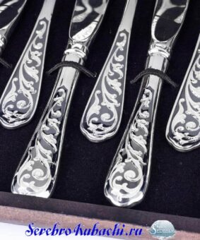 серебряные столовые приборы кубачи