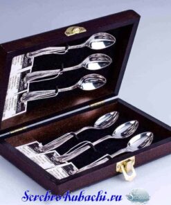 набор серебряных кофейных ложек