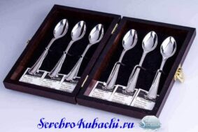 набор серебряных кофейных ложек