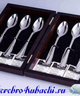 набор серебряных кофейных ложек
