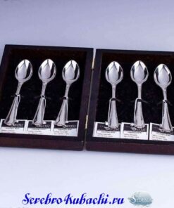 набор серебряных кофейных ложек