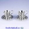 набор серебряных кофейных пар
