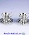набор серебряных кофейных пар