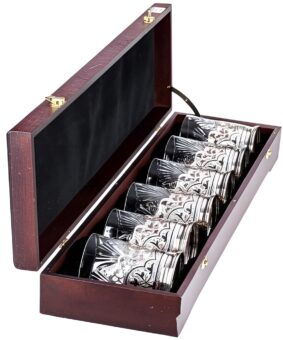 набор серебряных подстаканников