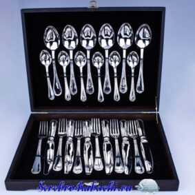Серебряные приборы 15 набор серебряных приборов