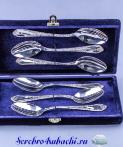 набор серебряных чайных ложек