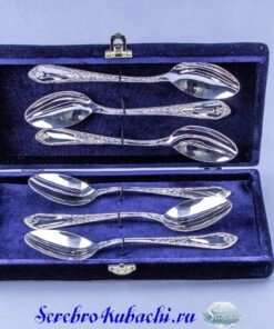 набор серебряных чайных ложек