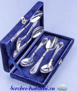 набор серебряных чайных ложек