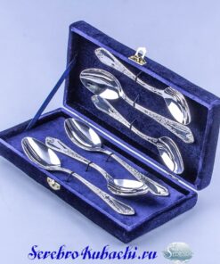 набор серебряных чайных ложек