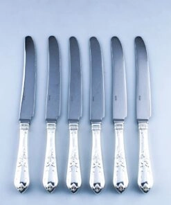 набор серебряных столовых ножей