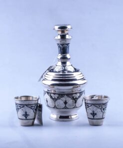 серебряный штоф со стопками