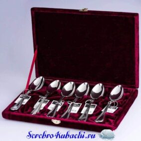 набор столовых ложек серебро