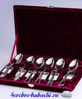 набор столовых ложек серебро