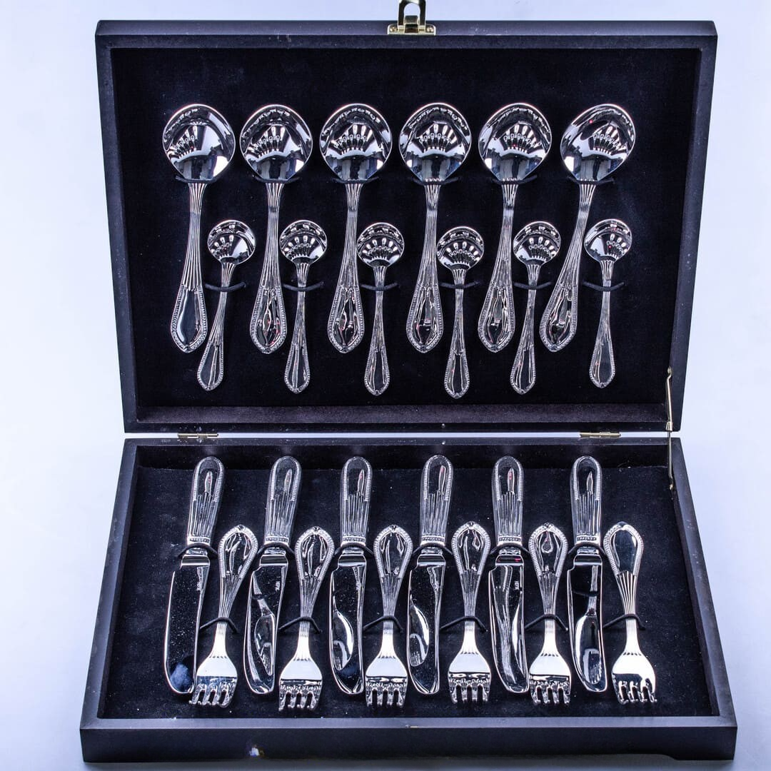 Набор столовых приборов из серебра 1 набор столовых приборов из серебра