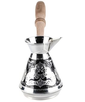 небольшая серебряная турка