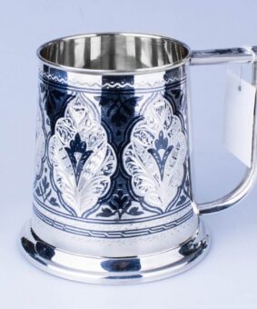пивная кружка серебро
