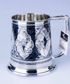 пивная кружка серебро