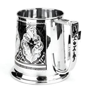 пивная кружка серебро