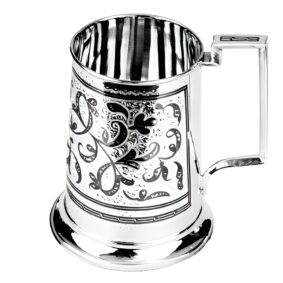 пивная серебряная кружка