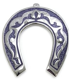 Подарочная подкова из серебра