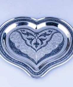 поднос свадебный серебряный