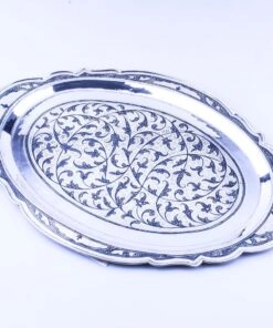 серебряный поднос