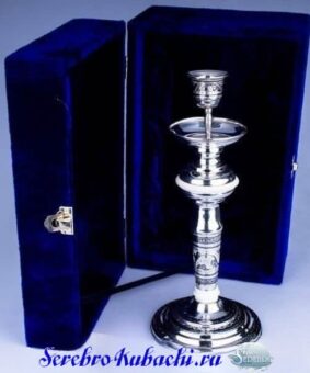 Alternative view of Подсвечник из серебра Кубачи