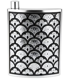 Походная фляжка серебро