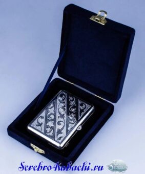 портсигар серебро
