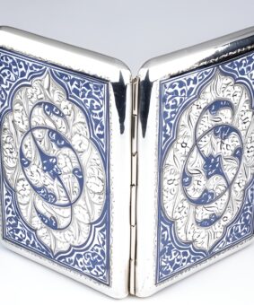 портсигар из серебра кубачи