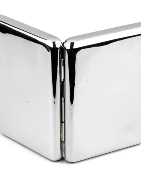 портсигар из серебра зеркальный