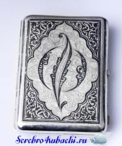портсигар из серебра