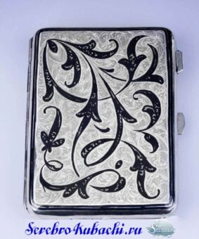 серебряный портсигар