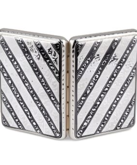 портсигар серебро кубачи