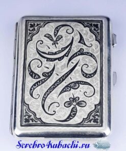 портсигар из серебра